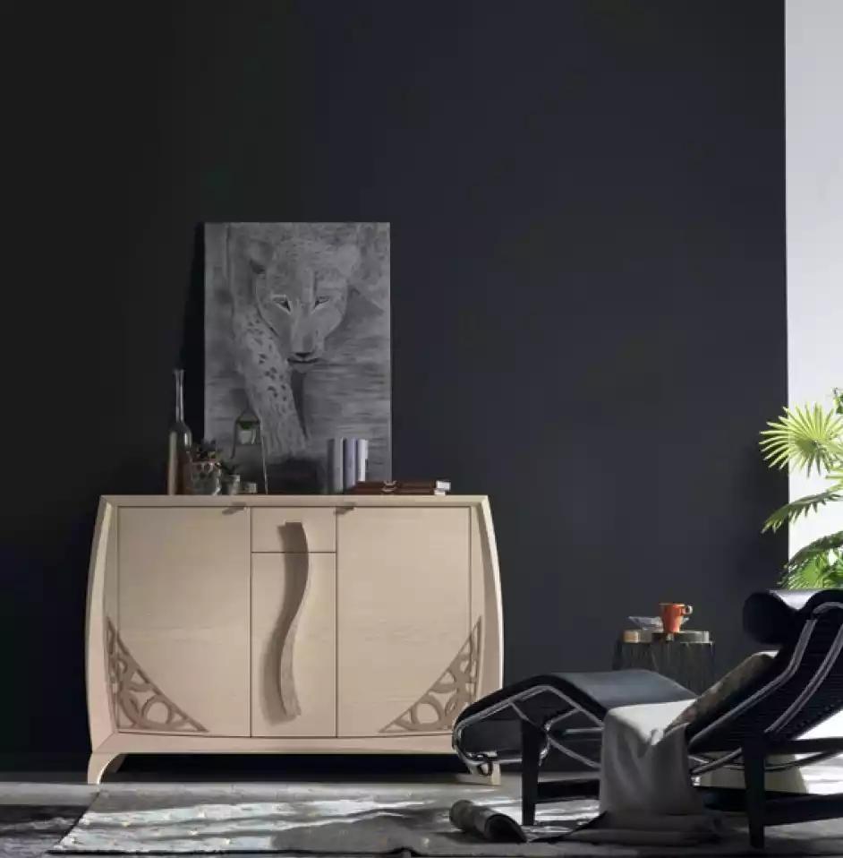 Kommode Sideboard Holz Schrank Beige Möbel Kommoden Wohnzimmer Neu