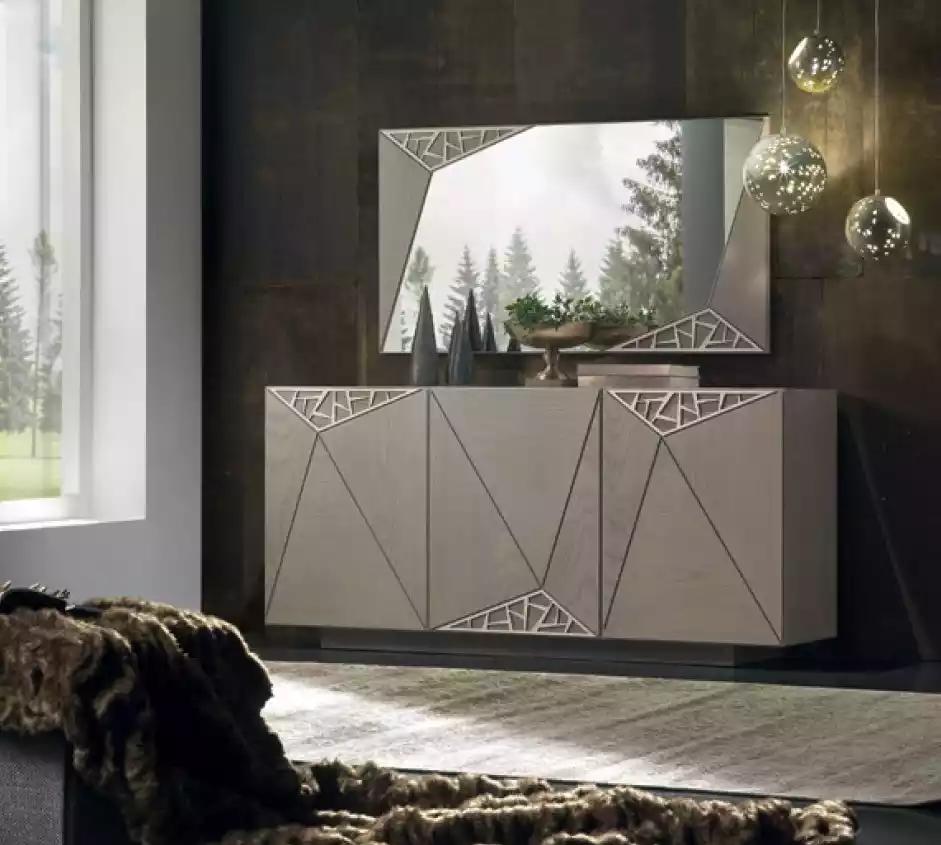 Sideboard Holz Kommoden Wohnzimmer Schrank Schränke Italien Anrichte