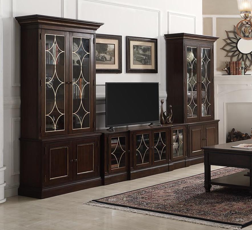 TV-Ständer 2x Vitrine Moderne Wohnwand Wohnzimmer Set Modern 3tlg