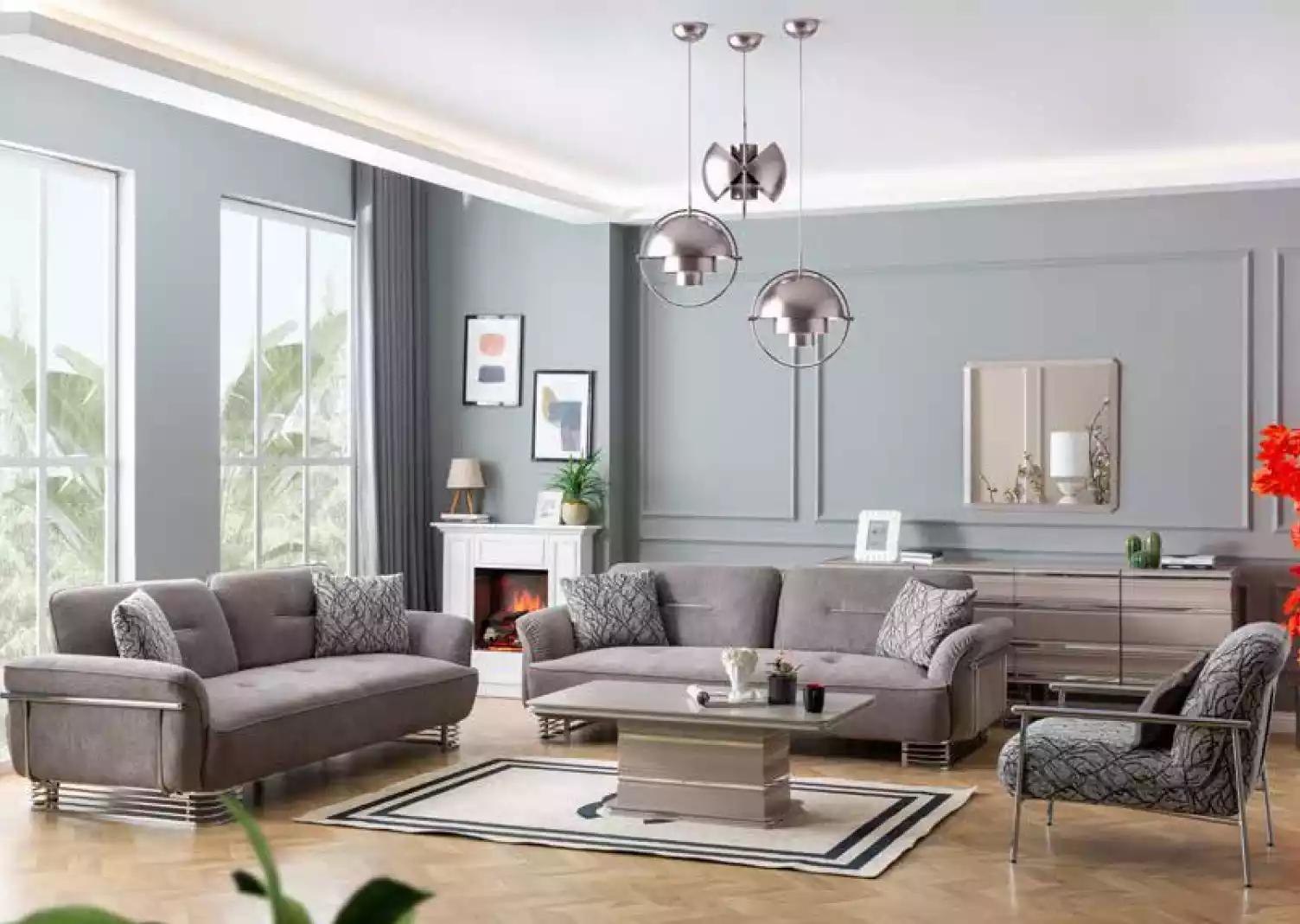 Sofagarnitur 3+3+1 Sitzer Wohnzimmer Set Modern Set Neu Luxus Möbel