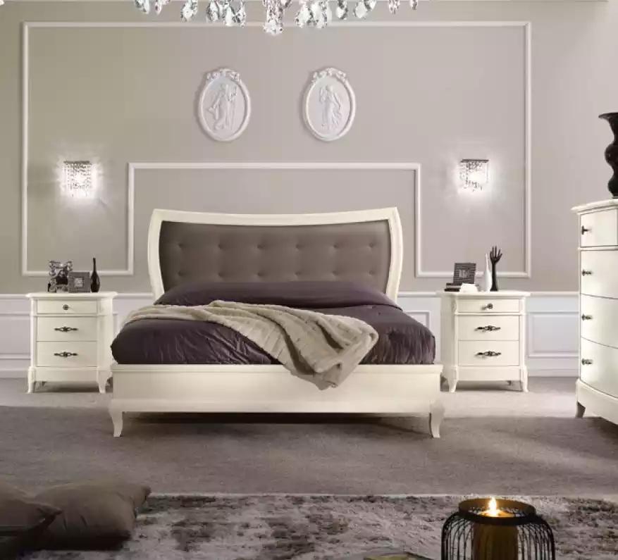 Bett Schlafzimmer Set Design Luxus Bette Möbel 2x Nachttische 3tlg.