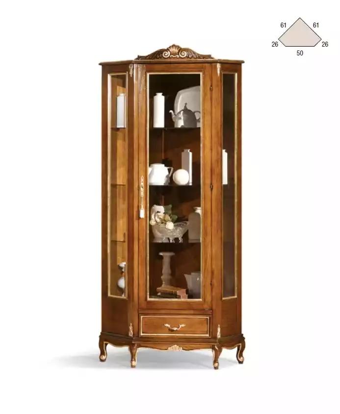Vitrinen Massive Holz Glas Schrank Wohnzimmer Möbel Klassischе Neu