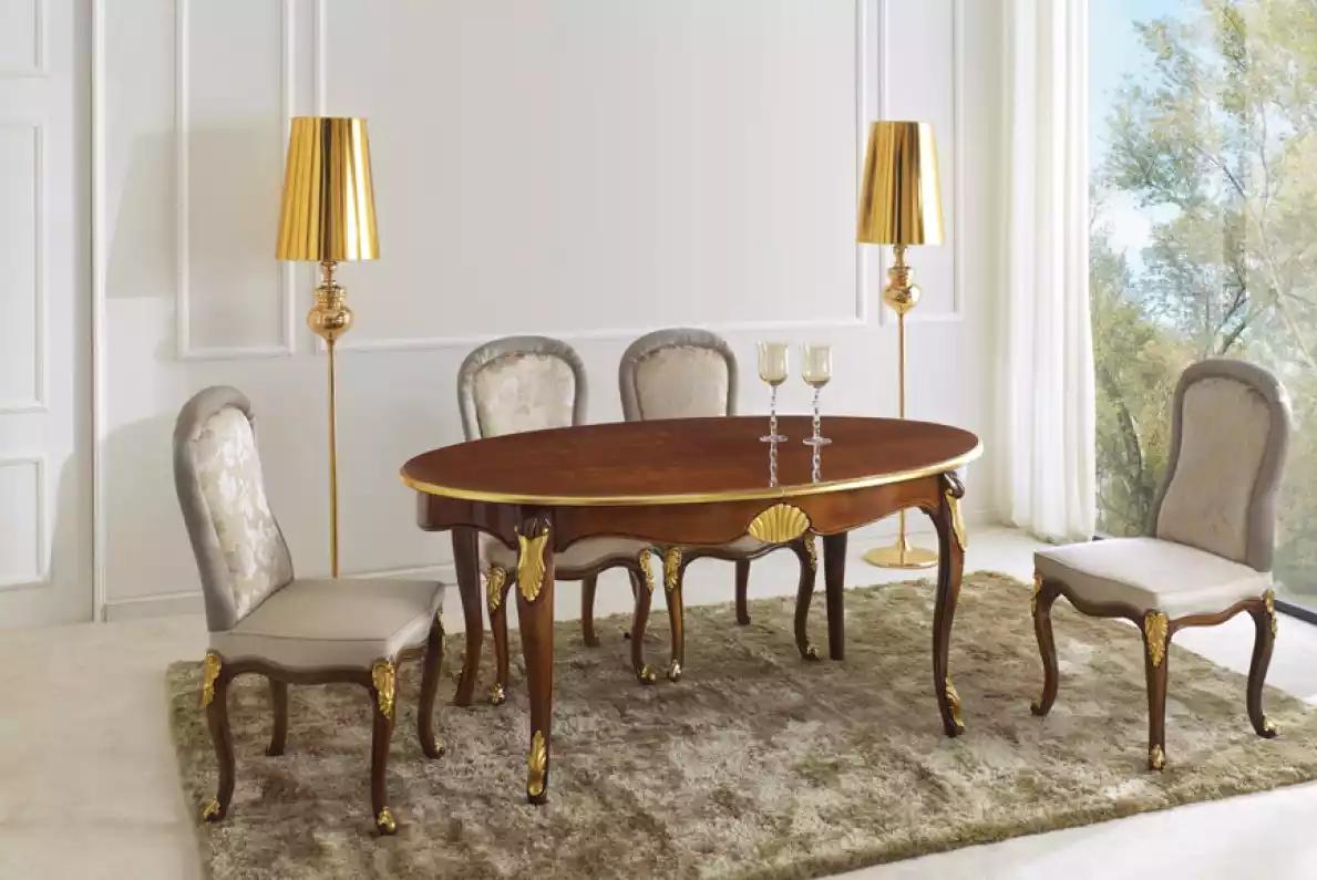 Esszimmer Set Luxus 4x Stühle Essgruppe Garnitur Klassischer Möbel