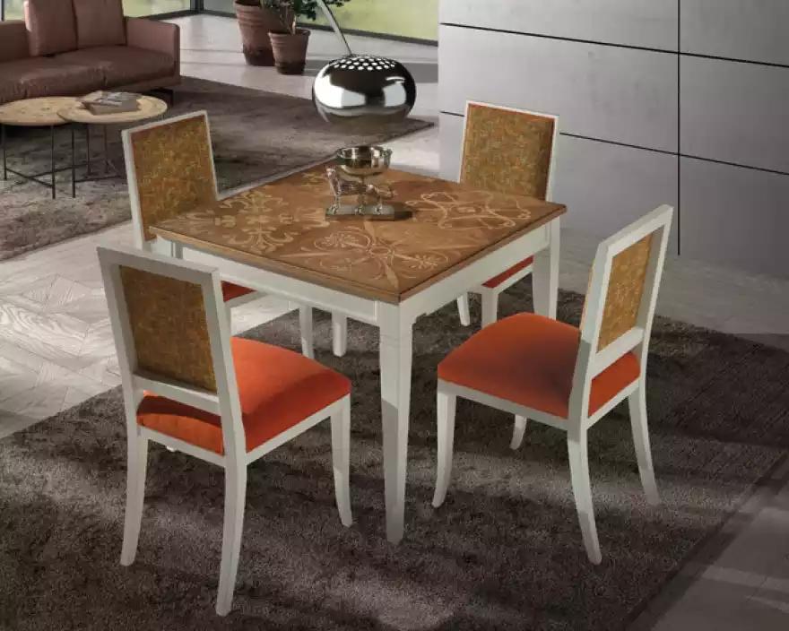 Esstisch Garnitur Esszimmer Möbel Einrichtung 4 Stühle Set 5tlg. Neu