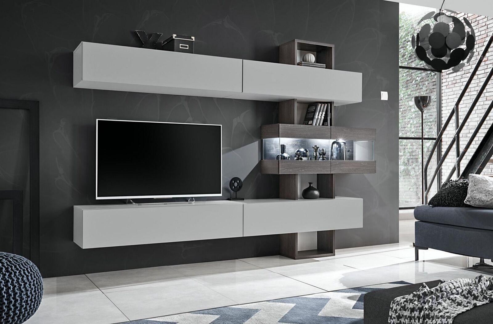 Wohnzimmer Komplett Möbel rtv Lowboard Wohnwand Holz Designer Einrichtung