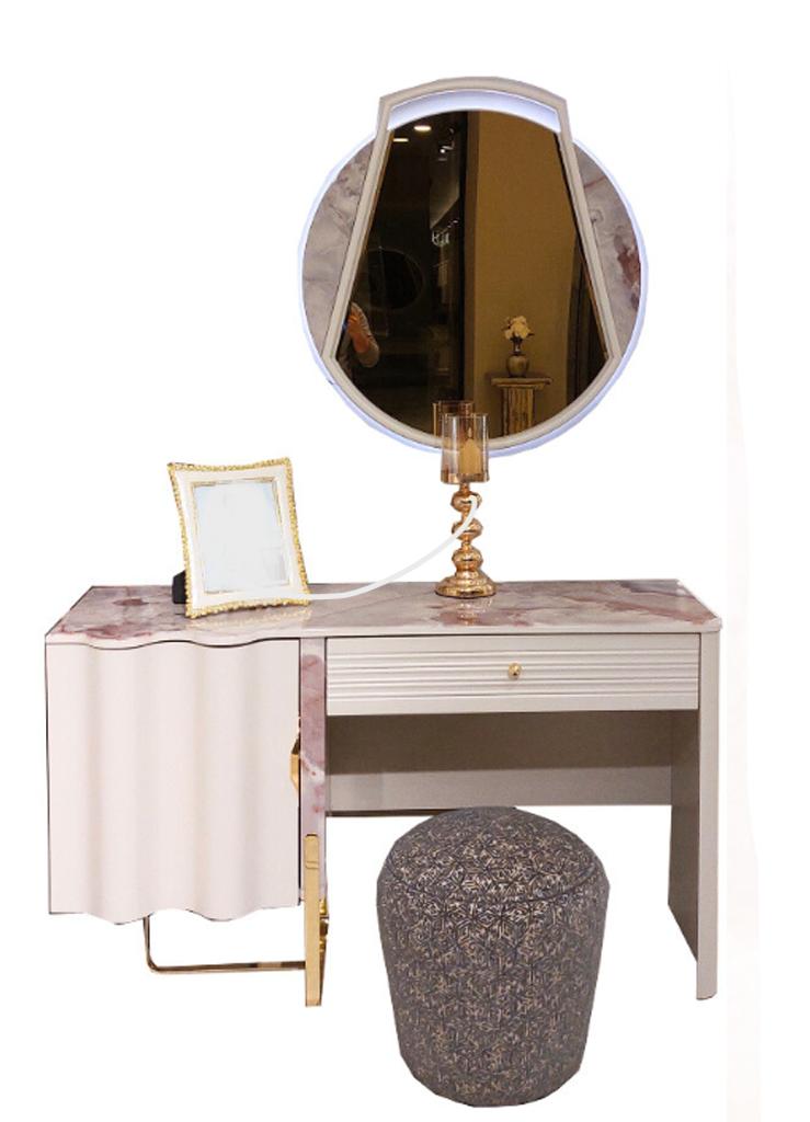Schlafzimmer Komplett Schminktisch mit Spiegel Luxus Design Modern Einrichtung