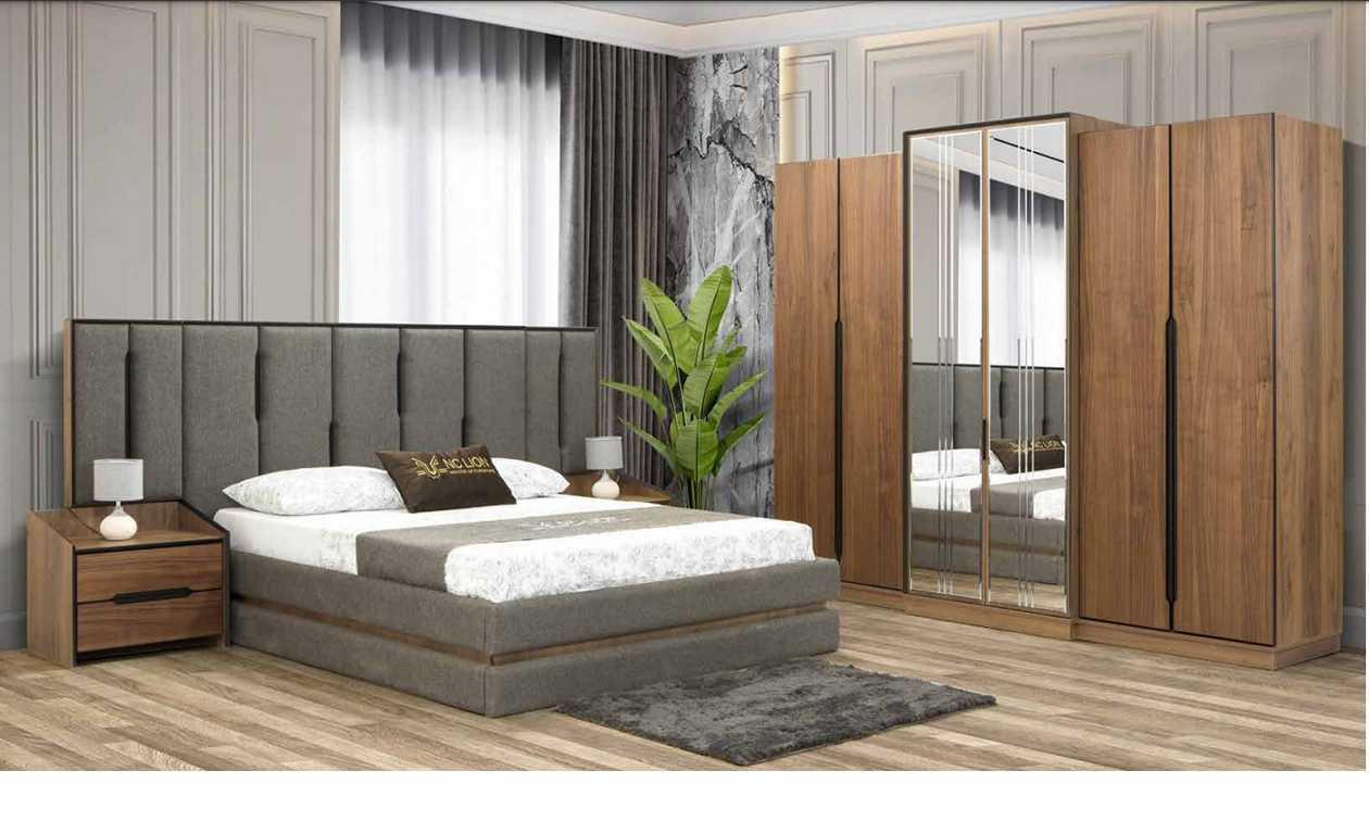 luxuriös Schlafzimmer set Modern Möbel 4tlg Elegant Haus Kleiderschrank