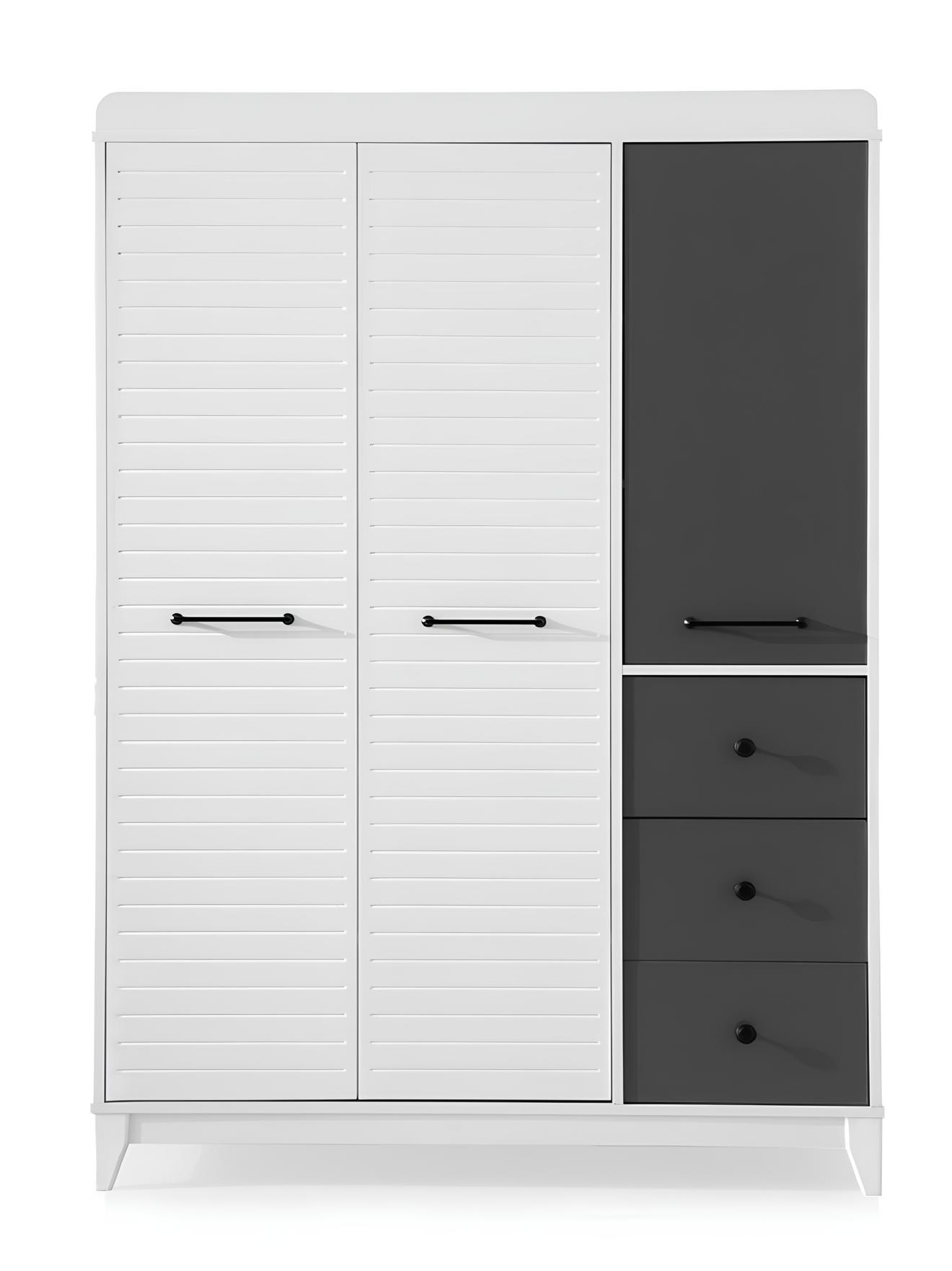 Stilvoll Kleiderschrank Holz Schrank Design Weiße inderzimmer Möbel