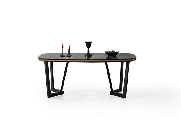 Esstisch Esszimmer Holz Esstische Tisch Stil Modern Schwarz Designc