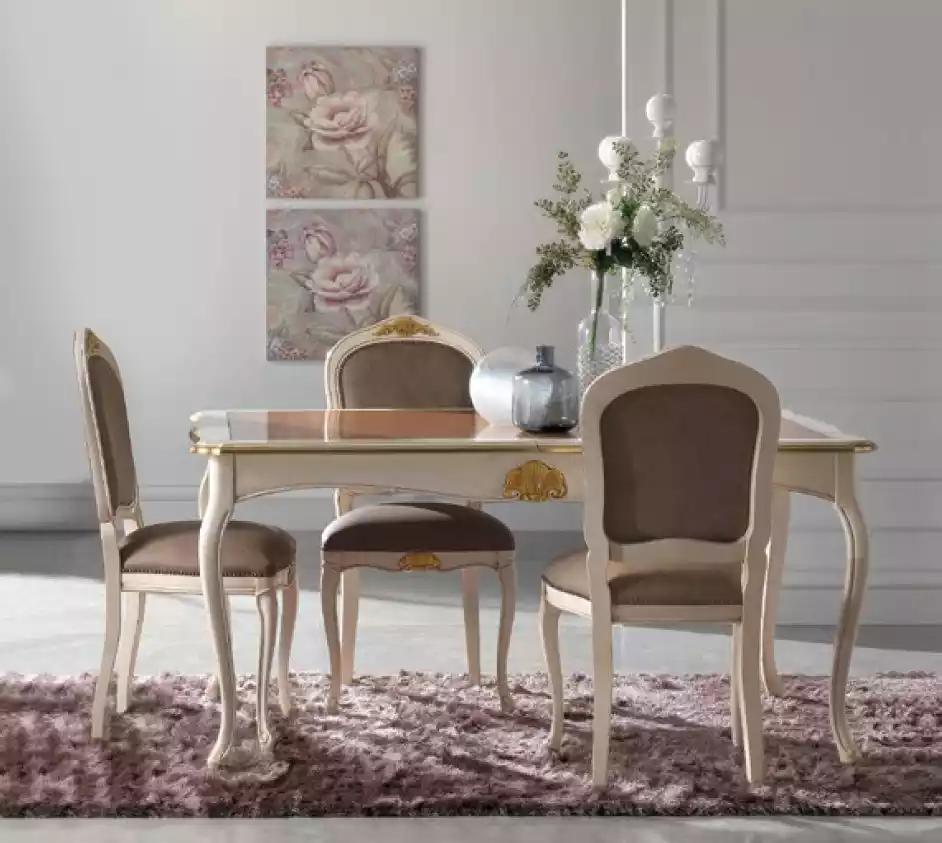 Esstisch Esszimmer Tisch 5tlg 4x Stühle Set Essgruppe Klassischer Neu