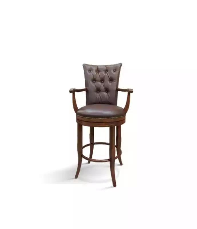 Barhocker Stühle Stuhl Designer Holzstuhl Esszimmerstuhl Hocker Braun
