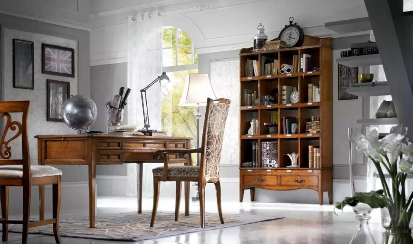 Schreibtisch Holz Tisch Tische Bücherregal Möbel Büro Design 3tlg Set
