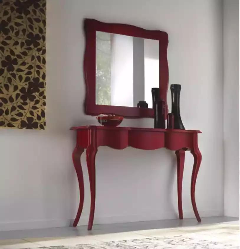 Konsolentisch Spiegel Sideboard Set Holz Italienische Möbel Stil 2tlg.