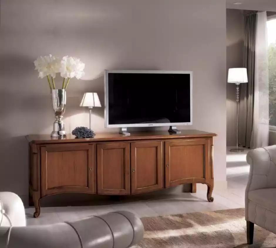 Wohnzimmer Kommode Lowboard Sideboard Braun Holz Möbel rtv tv Schrank