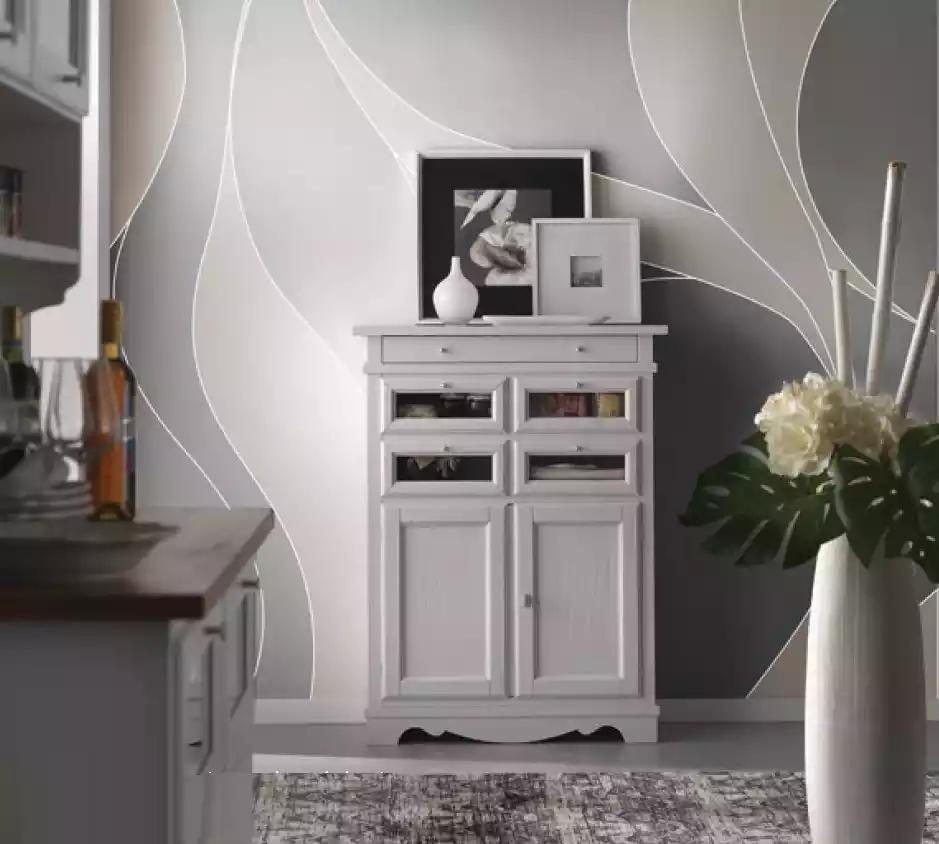Italienische Möbel Stil Schrank Kommode Designer Luxus Holz Anrichte