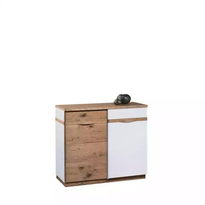 Kommode mit 3 Schubladen Sideboard weiß Anrichte holz modern