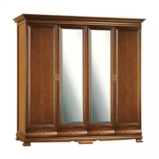 Kleiderschrank Schlafzimmer Schrank braun Farbe Barock Rokoko Schränke