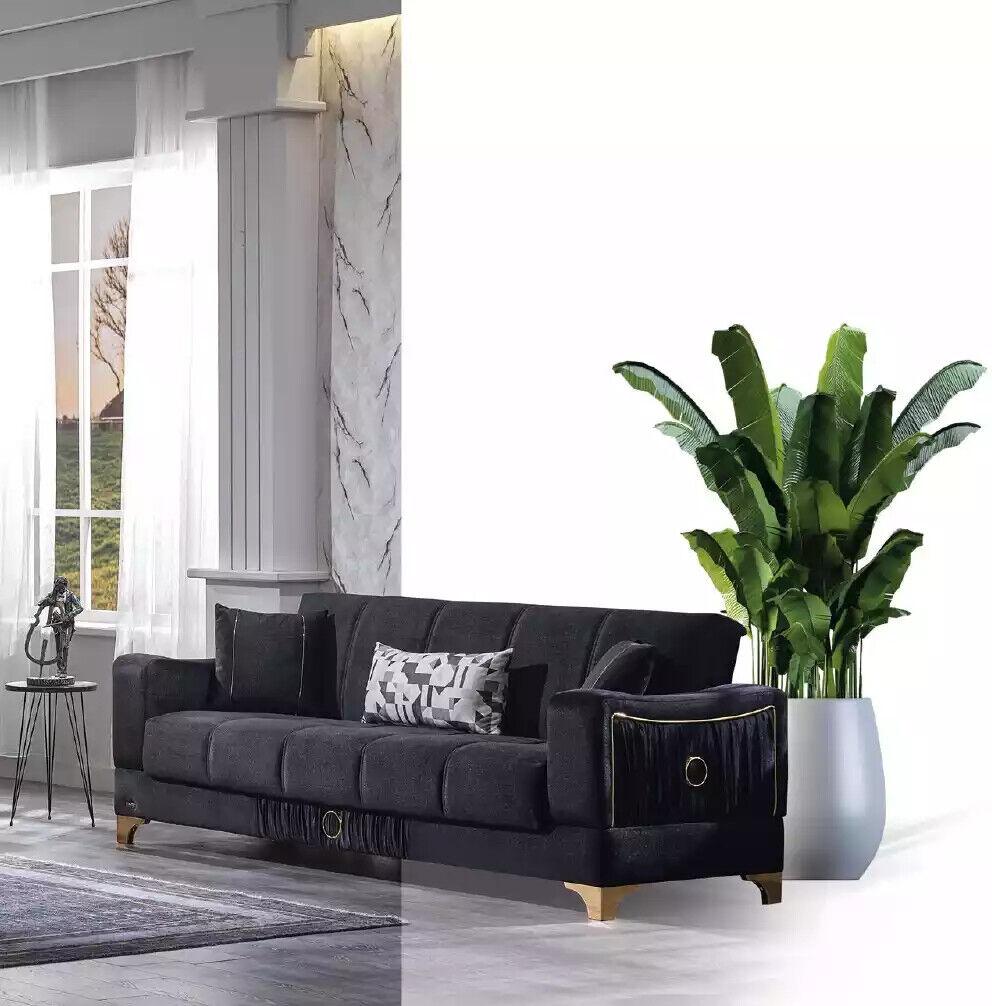 Sofa 3-Sitzer Couch Stoffsofa Sitzmöbel Polstersofa Loungesofa Armlehne