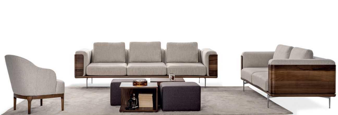 Wohnzimmer Set Luxus Modernen Designen 2x Sofas mit Sessel Sofagarnitur
