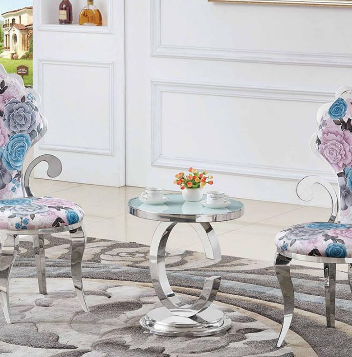 Luxus Wohnzimmer Couchtisch Edelstahl Tische Design Möbel Beistell Neu
