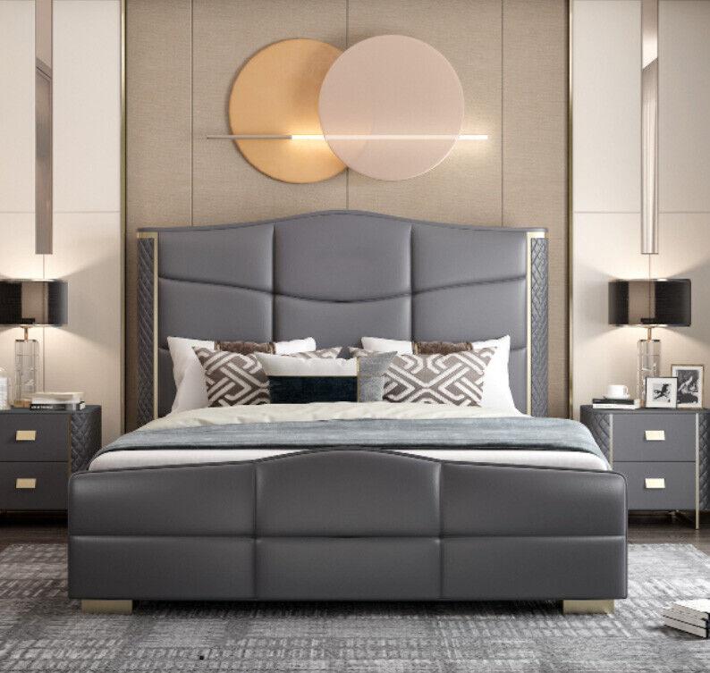 Doppel Design Bett Modernes Hotel Luxus Schlaf Zimmer Möbel Bettrahmen
