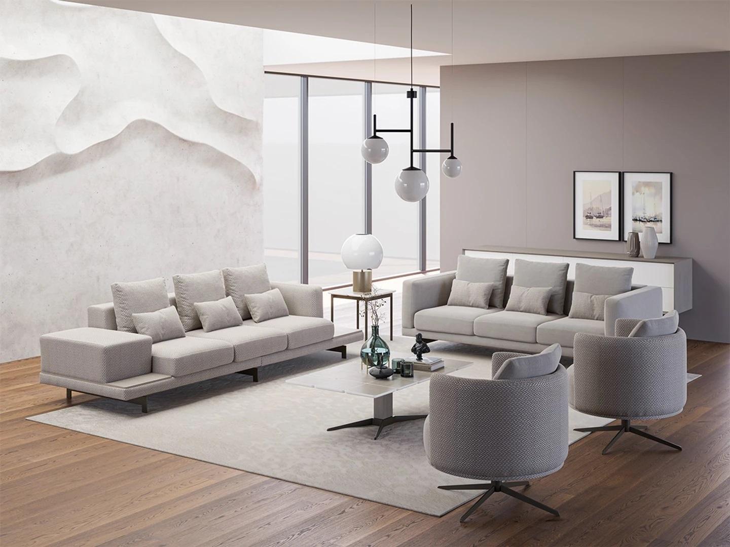 Komplett Set 6tlg 2x Sofa Dreisitzer Neu 2x Sessel Luxus Wohnzimmer Couchtisch