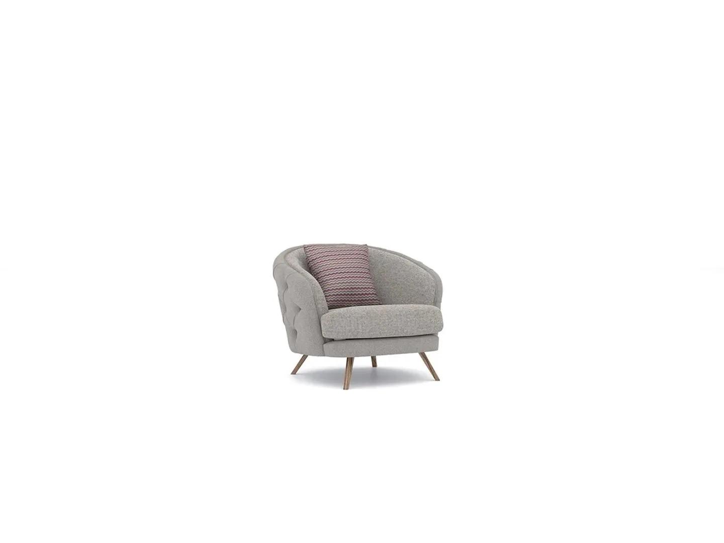 Sessel Chesterfield Wohnzimmer Grau Polstersessel Designer Einrichtung