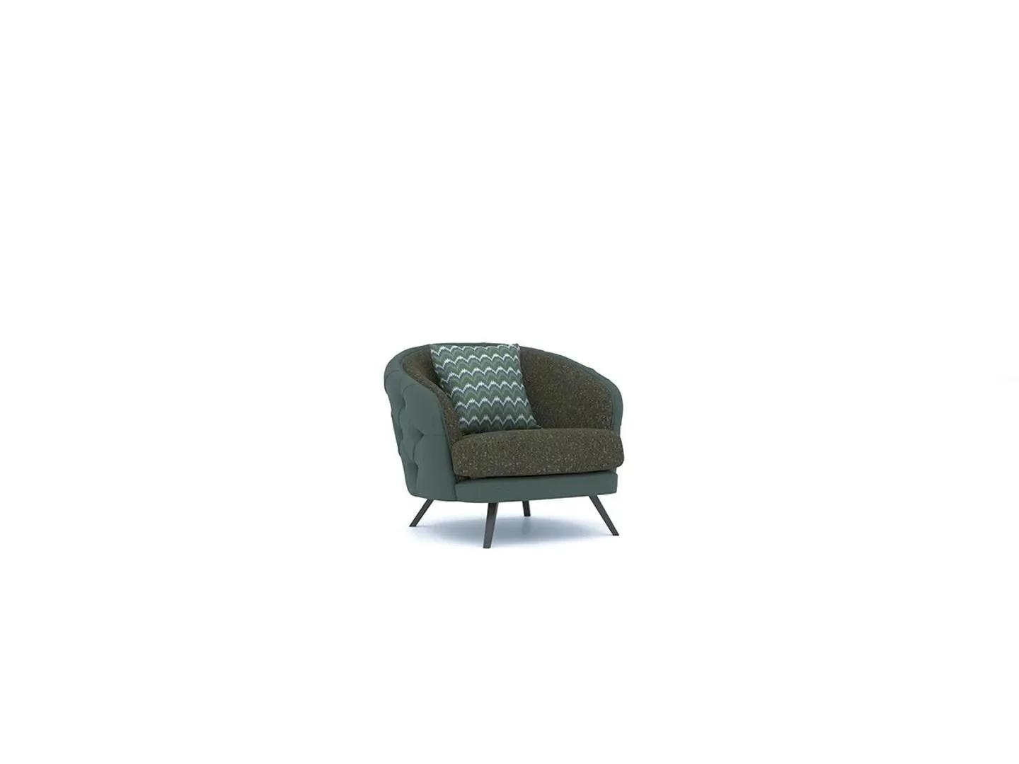 Luxus Wohnzimmer Sessel Polstermöbel Einrichtung Chesterfield Modern