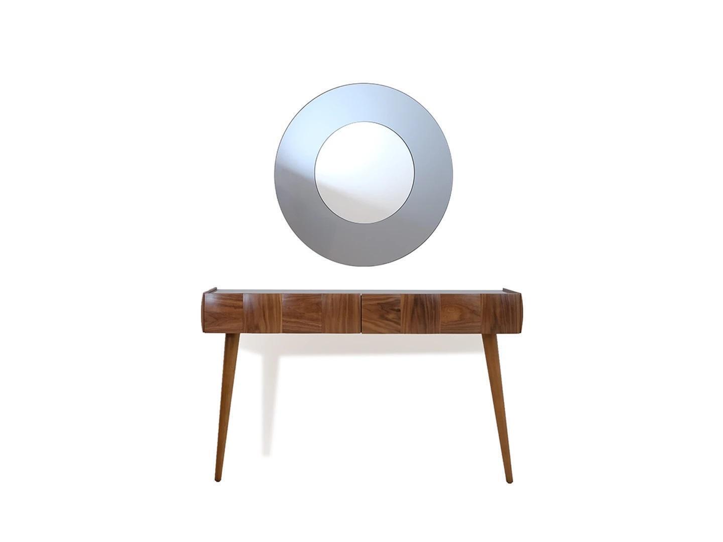 Konsolentisch mit Spiegel Modern Wohnzimmer Luxus Möbel Set Konsole