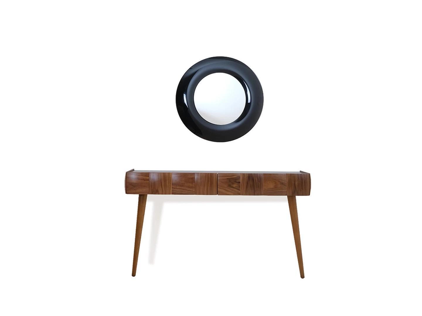 Konsole Kommode Modern Holz Konsolentisch mit Spiegel Luxus Wohnzimmer