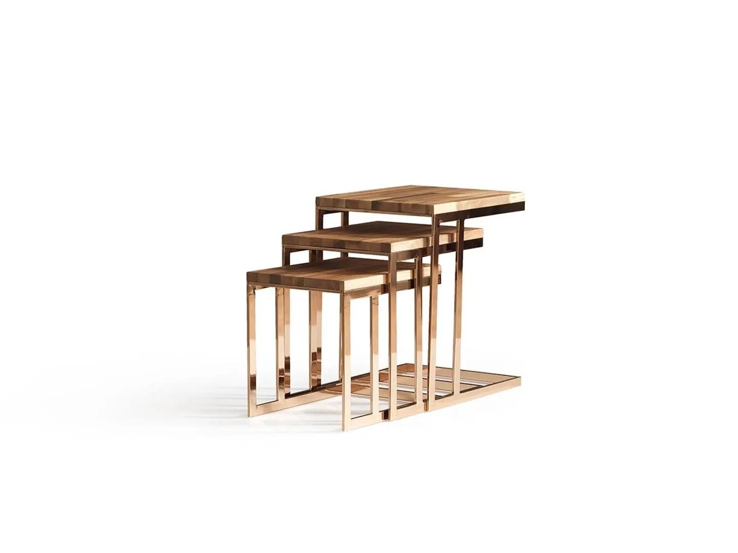Modern Komplett 3tlg Beistelltisch Einrichtung Wohnzimmer Design Möbel