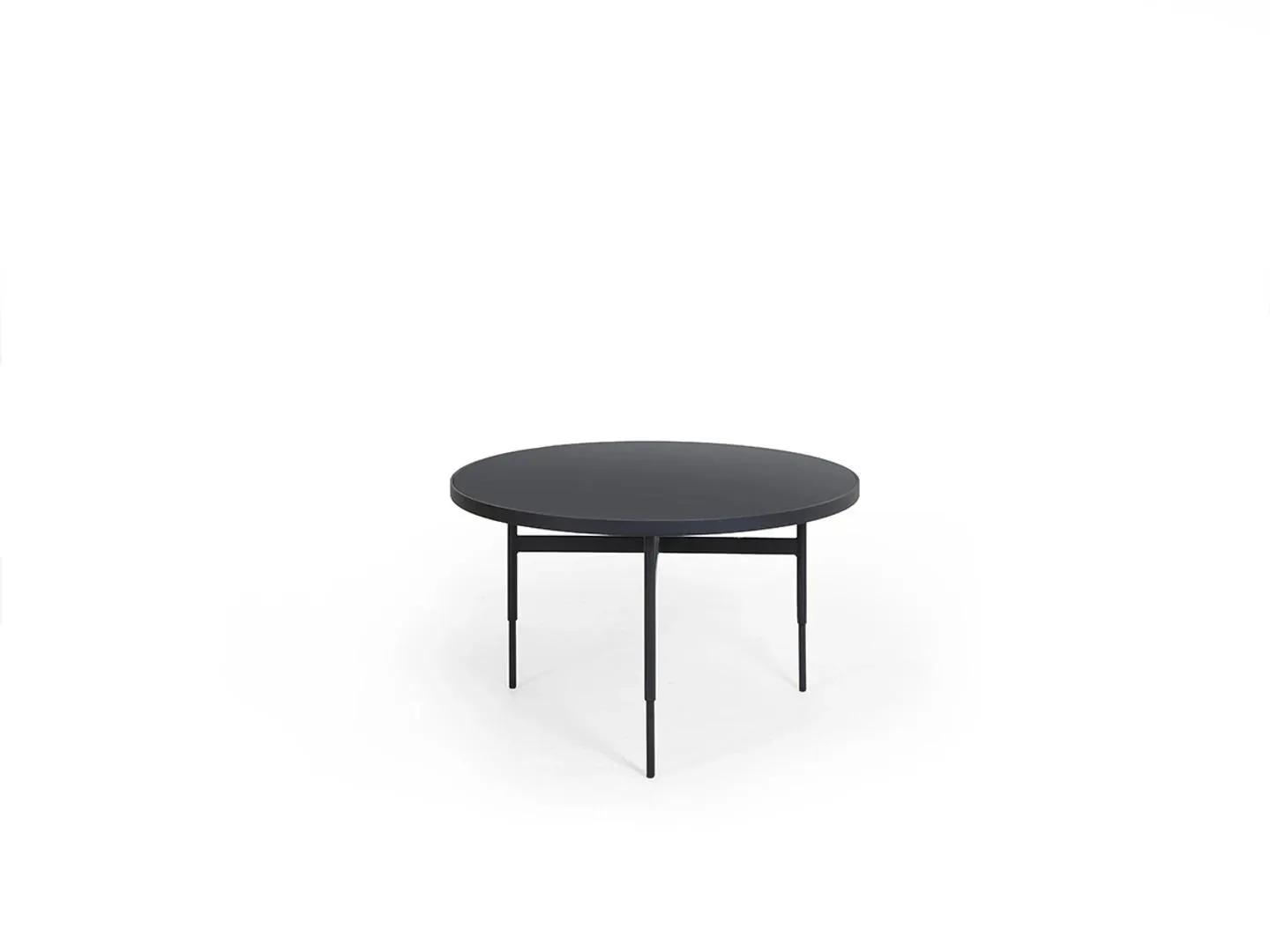 Modern Rund Beistelltisch Luxus Schwarz Möbel Design Einrichtung Holz