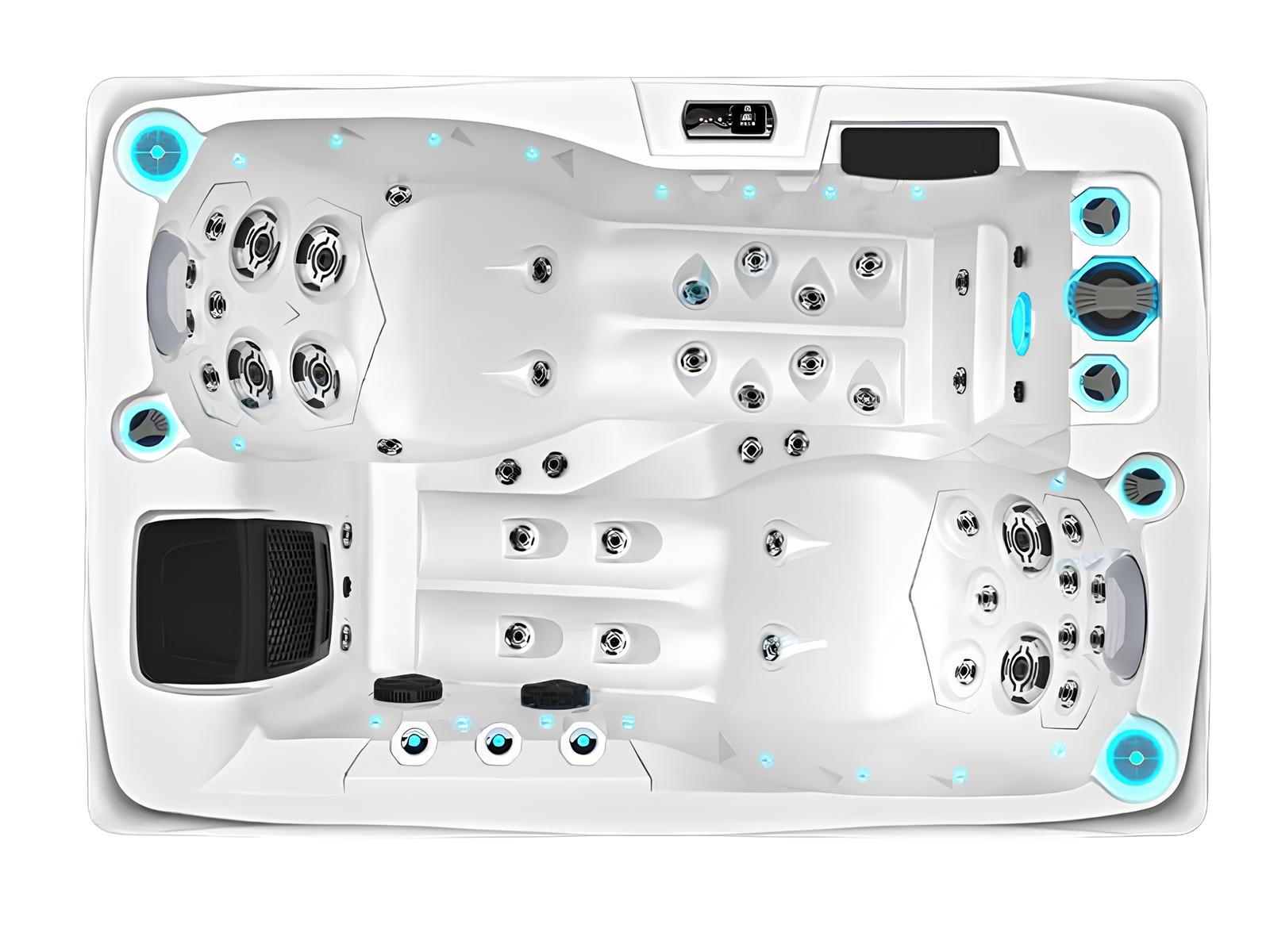 Whirlpool Sprudelbad Whirlwanne Außenwhirlpool Outdoor-Spa Hot Tub 200x135 cm