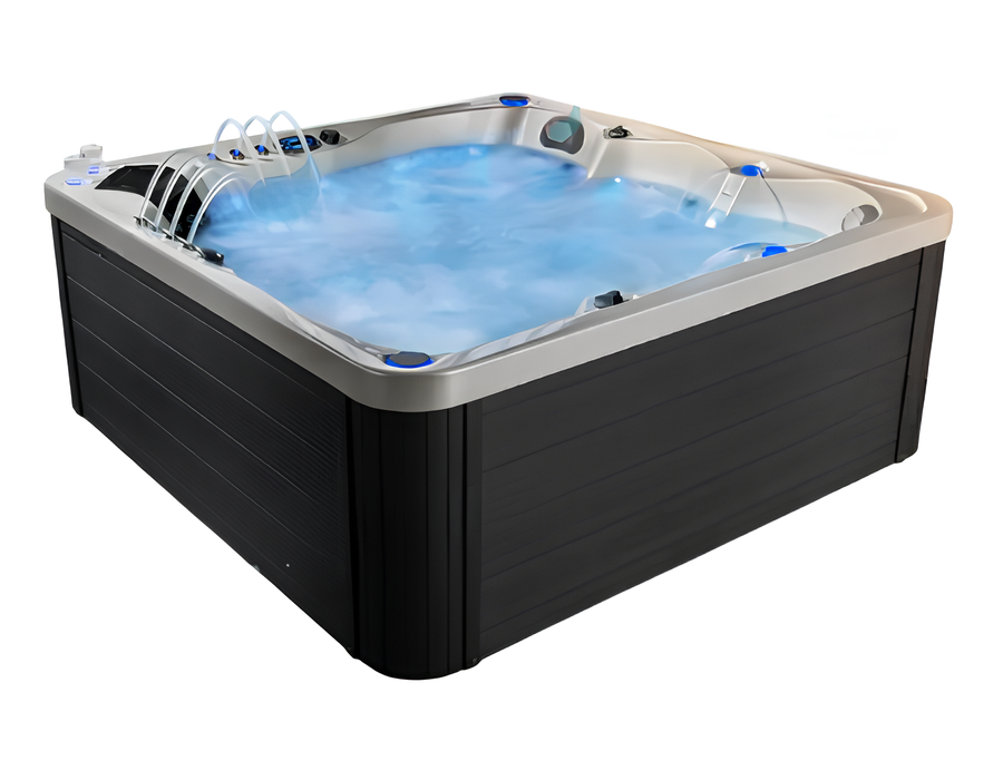 Hydromassagewanne Whirlpool Whirlwanne Außenwhirlpool Sprudelbad 210x210 cm
