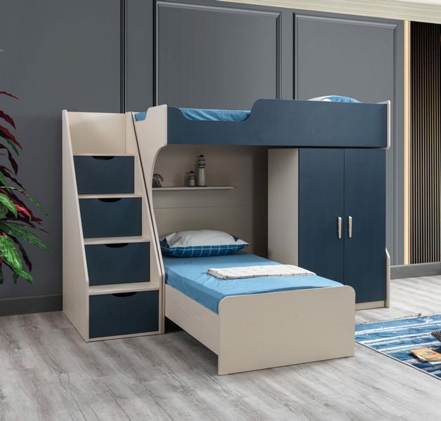 Kinderzimmer Set Kinderbett Kleiderschrank Top-Qualität Möbel