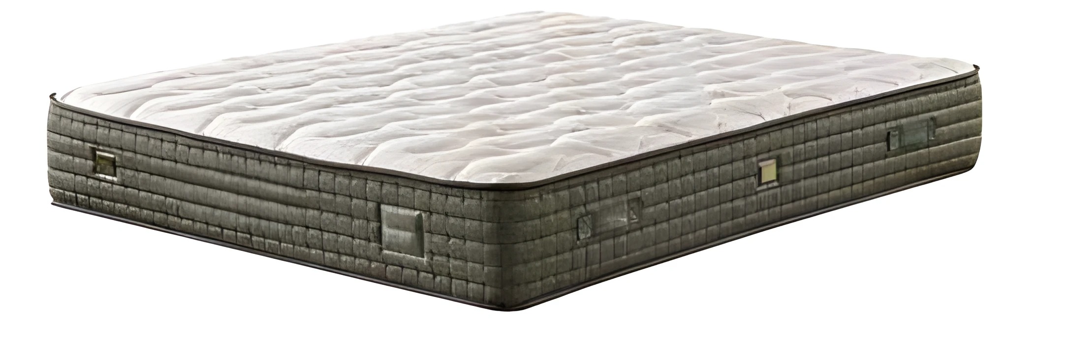 Grüne Matratze aus Textil mit atmungsaktivem Design