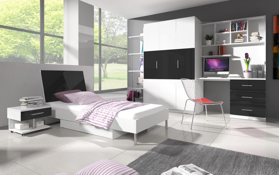 Jugendzimmer Set Komplett Bett Kinderzimmer Kleiderschrank Schreibtisch