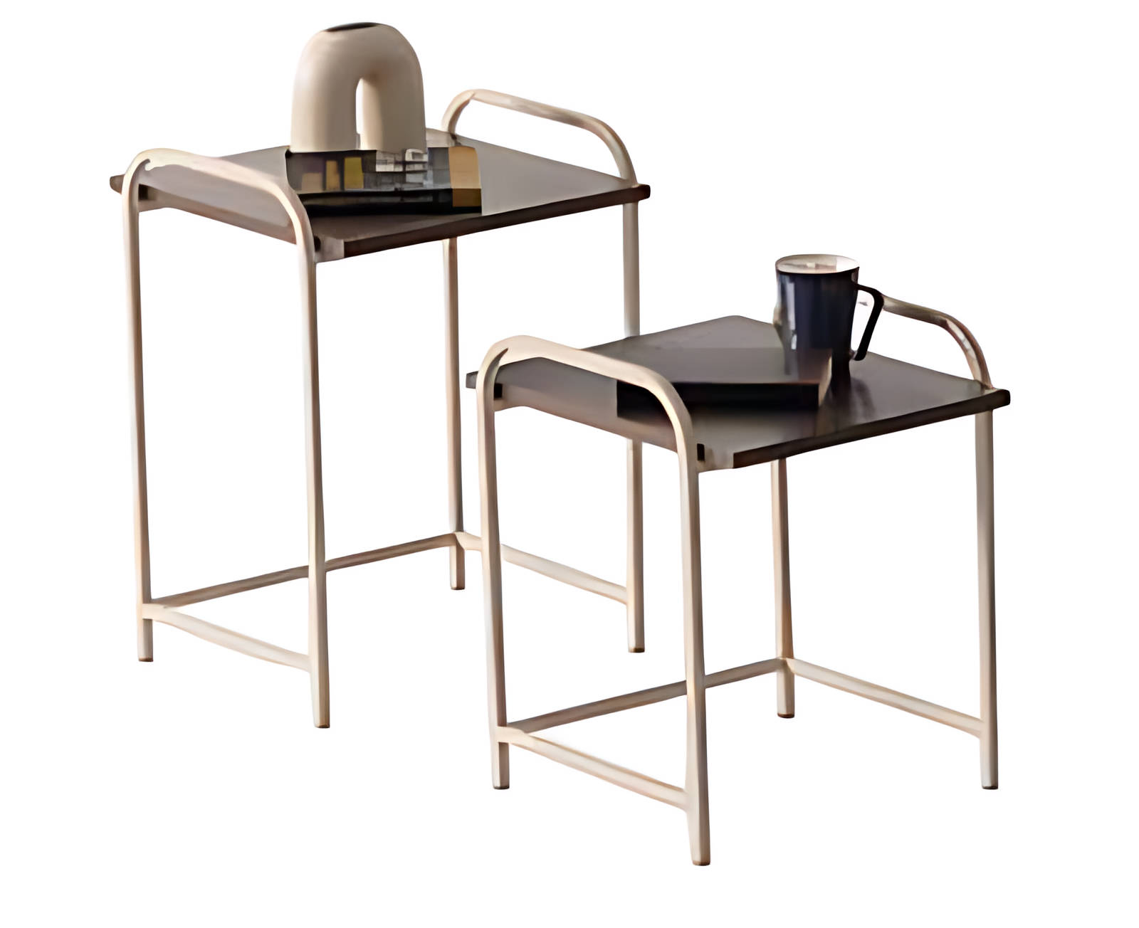 2er-Beistelltisch-Set: minimalistisch, stabil & elegant Couchtisch