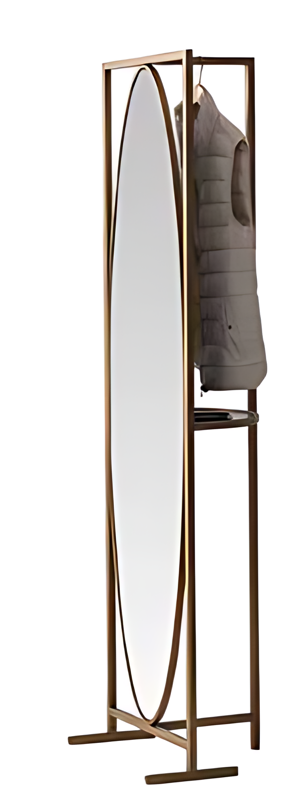Eleganter Kleiderständer mit Spiegel – ideal für Flur oder Schlafzimmer