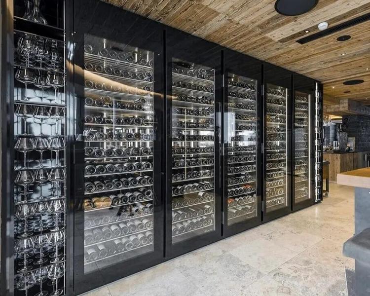 Weinschrank Vitrine Weinregal Glasschrank Weinkühlschrank Flaschenregal