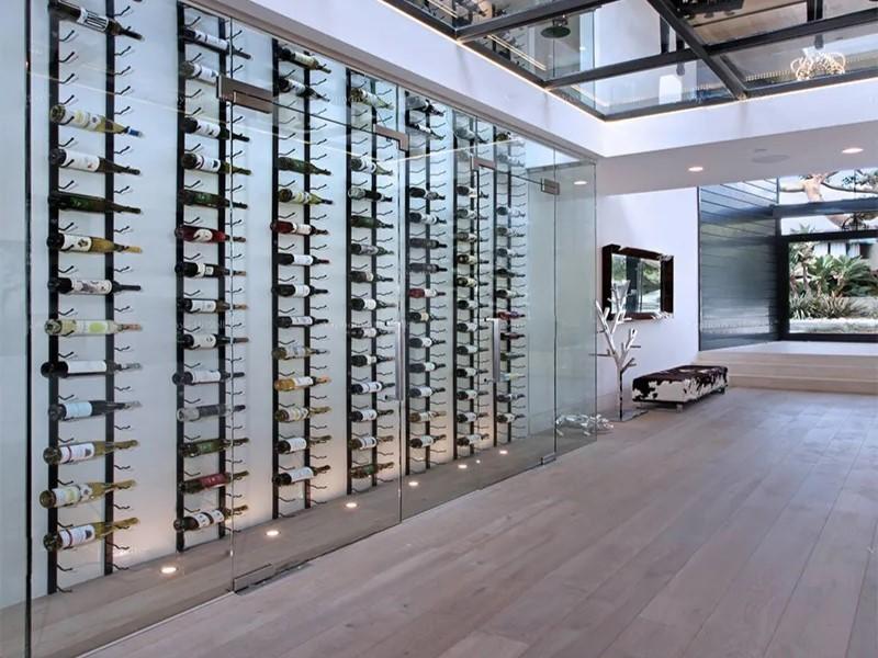 Wandweinregal Wand-Weinhalter Weinregal Edelstahlweinregal Designweinregal