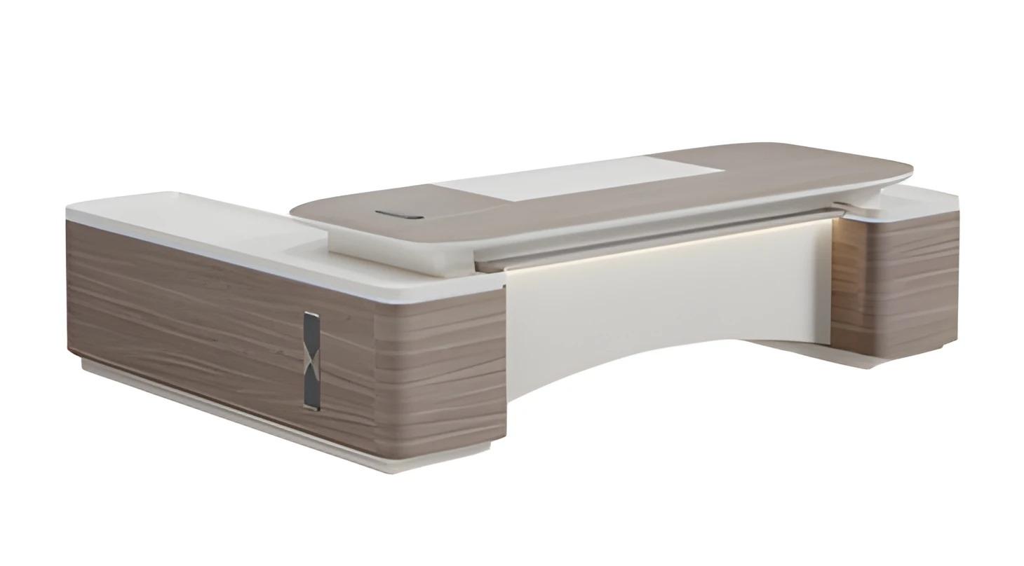 Arbeitszimmer Eckschreibtisch Büro Tisch Chef modern