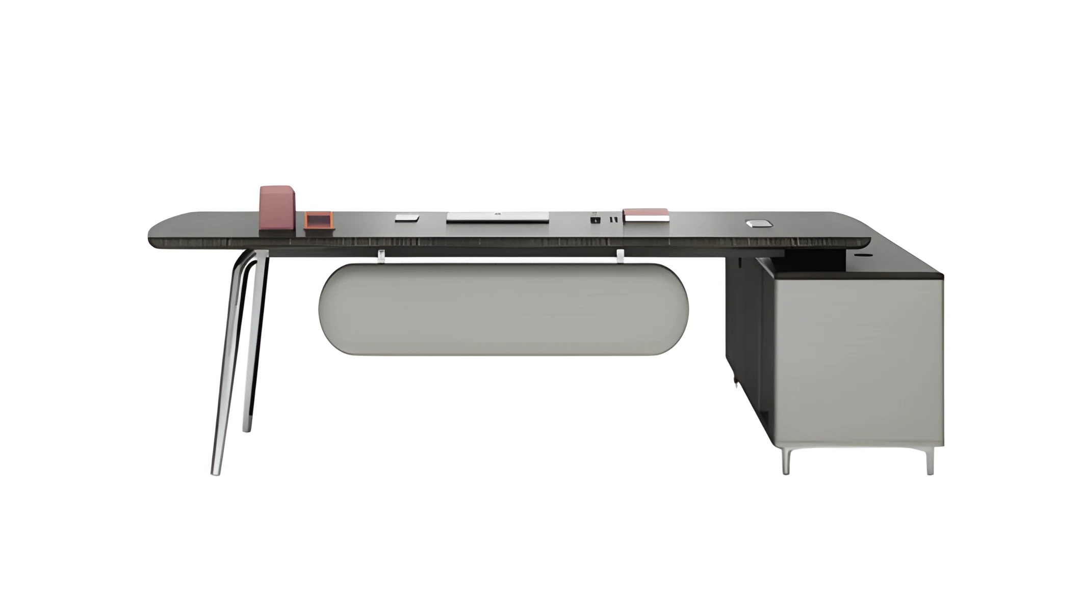 öbel Büro Eckschreibtisch Tisch Chef Holz modern