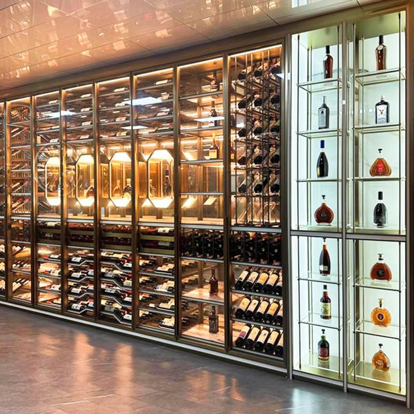 Weinschrank Vitrinenschrank Weinlagerung Weinkellerregal Weinmöbel