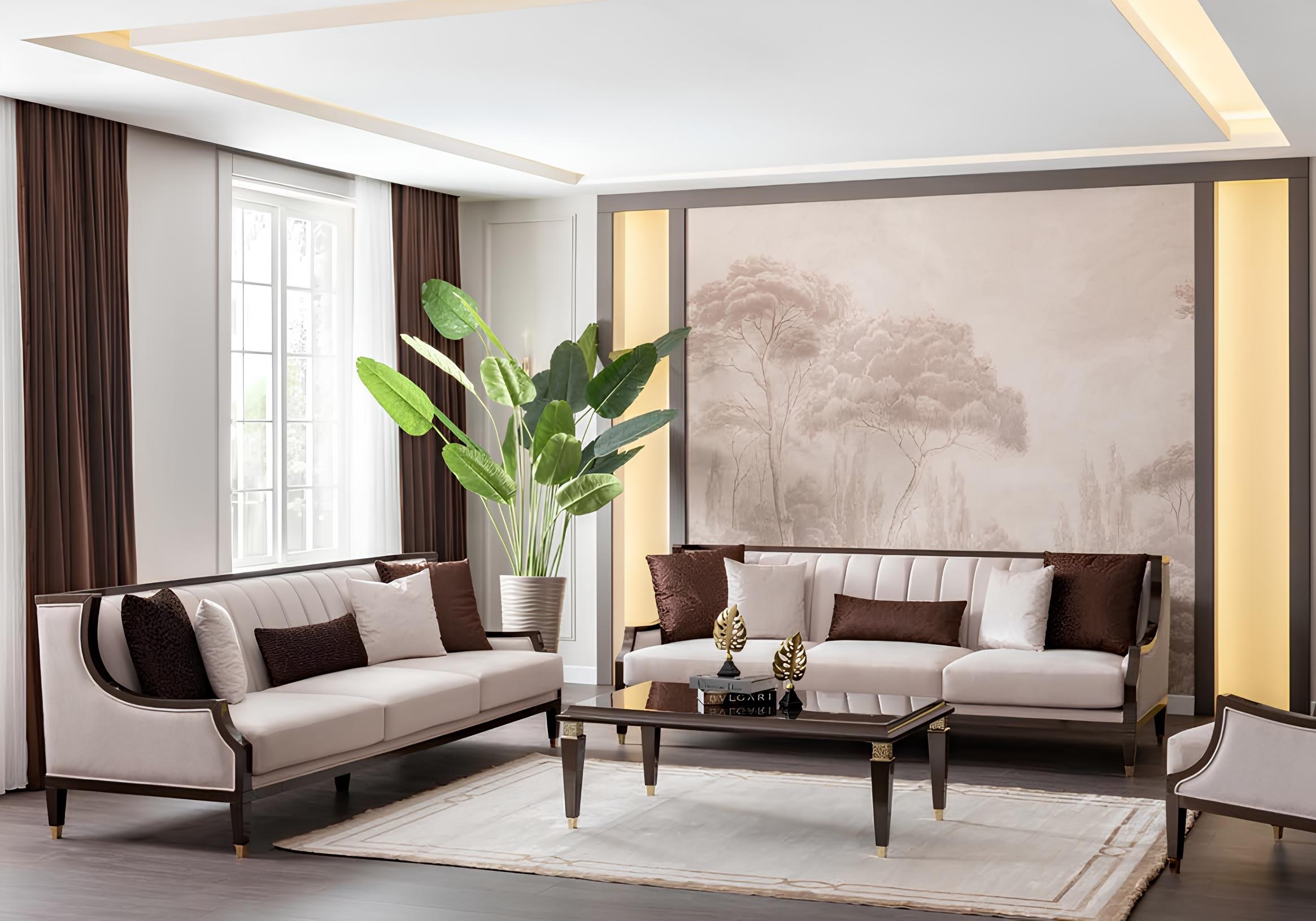 3+3 Sitzer & Couchtisch – großzügiges & bequemes Sofa-Set