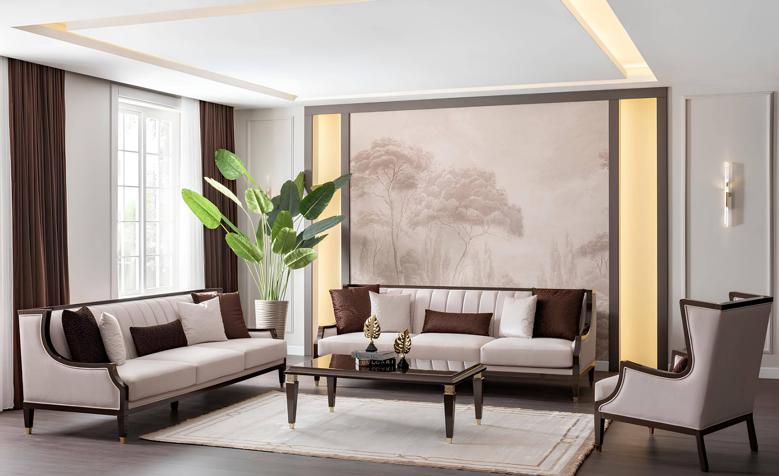 3+3+1 Sitzer & Couchtisch – großes & komfortables Wohnzimmer-Set