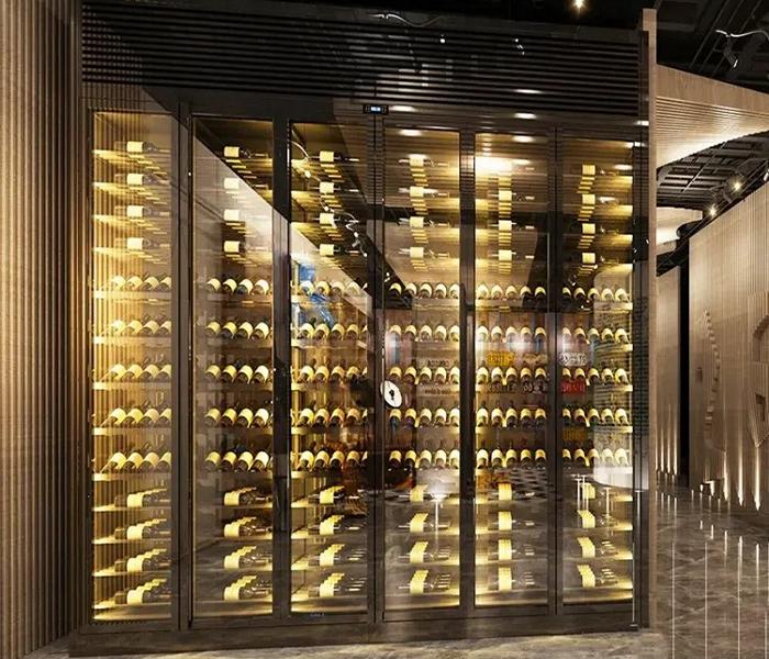 Weinkühlschrank Weinlagerregal Design-Weinschrank Weinhalter Flaschenregal