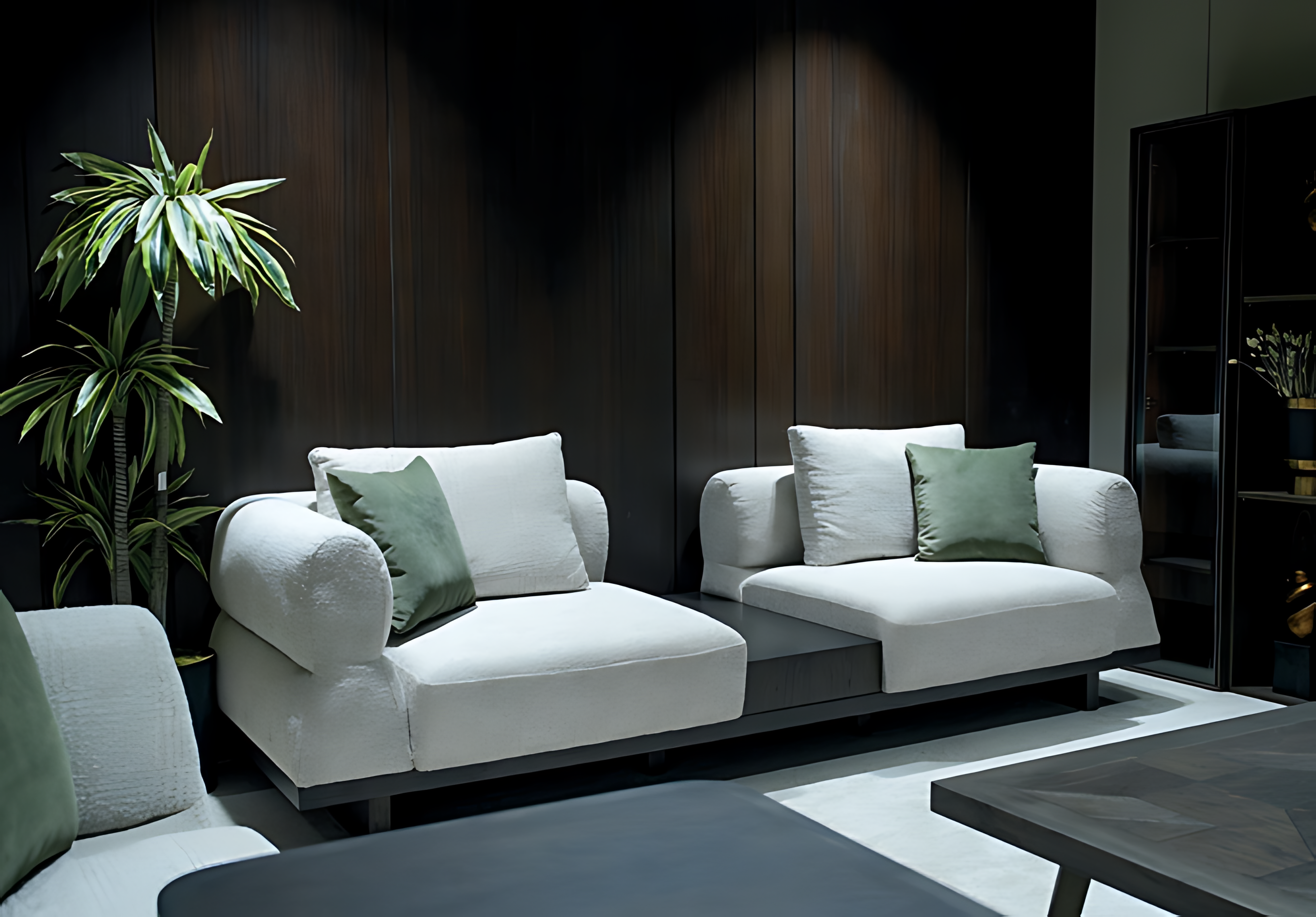 Wohnlandschaft Dreisitzer Sofa Couch Modern Stilvoll Praktisch