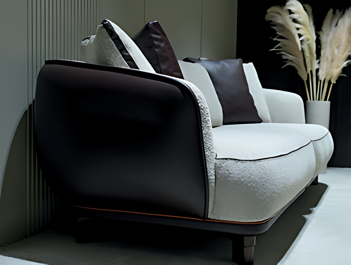 Dreisitzer Sofa Wohnlandschaft Couch Modern Elegant Zeitlos