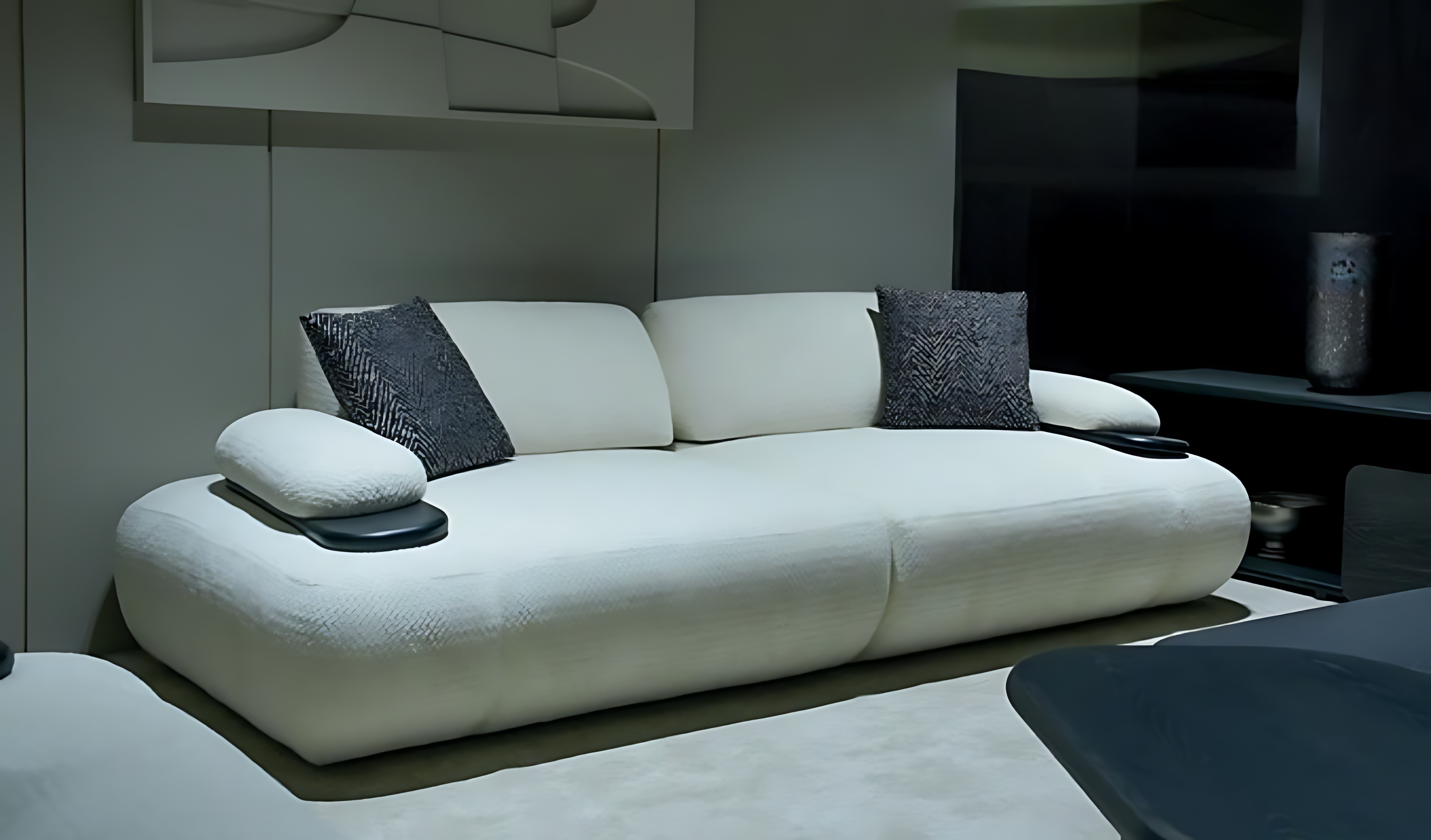Wohnlandschaft Dreisitzer Couch Sofa Modern Komfort Stilvoll